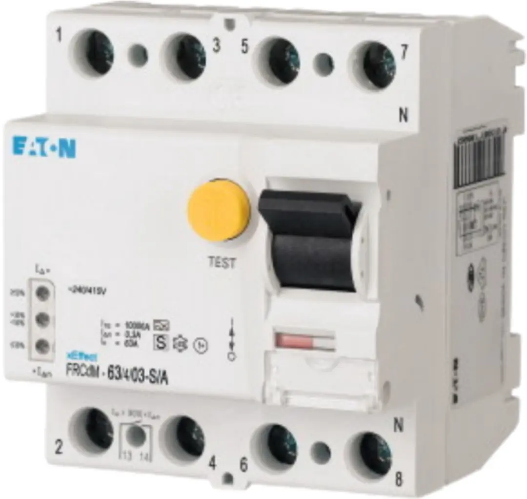Eaton Digitale Aardlekschakelaar 63A 4P 300mA Type S/A