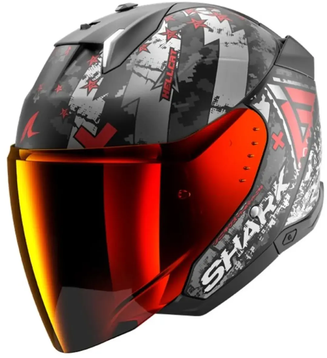 Shark Skwal i3 Jet Hellcat Helm - Maat M - Mat Zwart - afbeelding 6 van 6