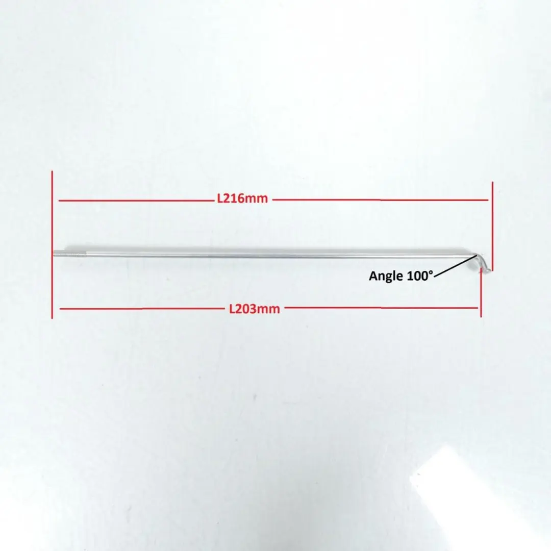 Peugeot 753470 Velg Spaak 203x3mm - Grijs