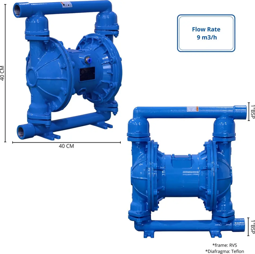 TETRA Tools TDPK-25 Pneumatische Membraanpomp - Roestvrijstaal