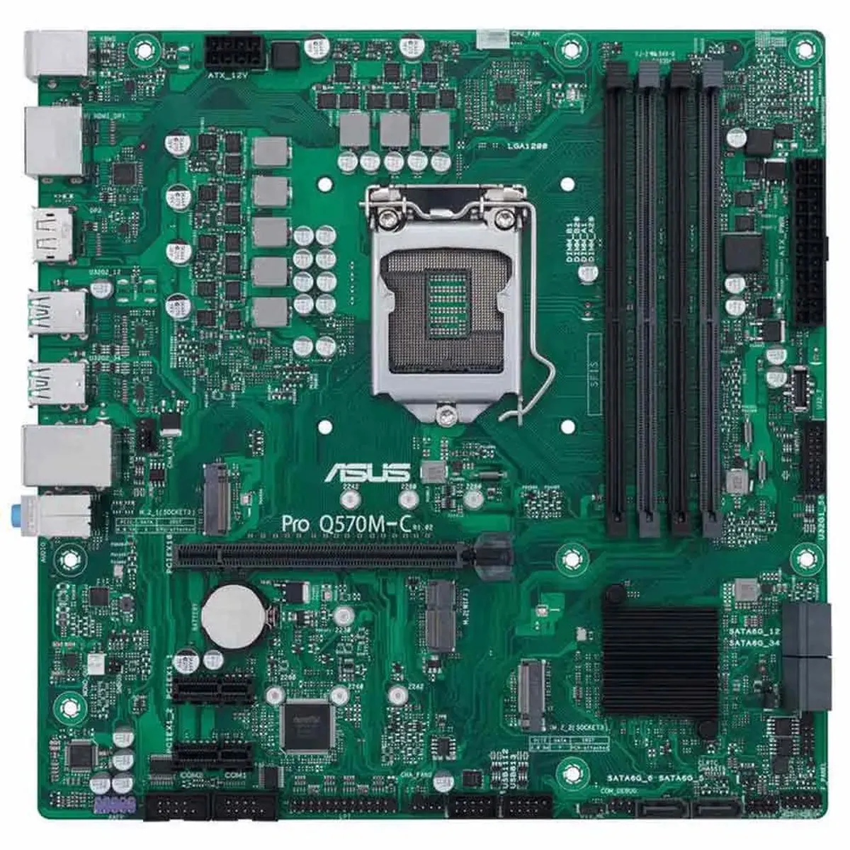 ASUS PRO Q570M-C/CSM Micro ATX Moederbord - Q570