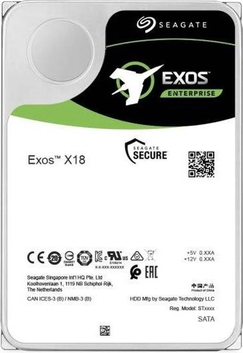 Seagate Exos X18 ST18000NM000J 18TB SAS - 3.5"