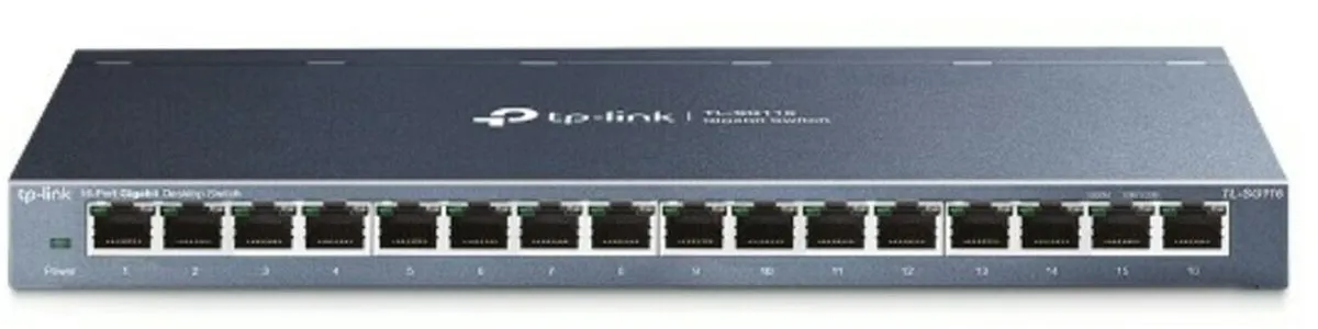 TP-Link TL-SG116E Netwerkswitch 16 Poorten - Zwart