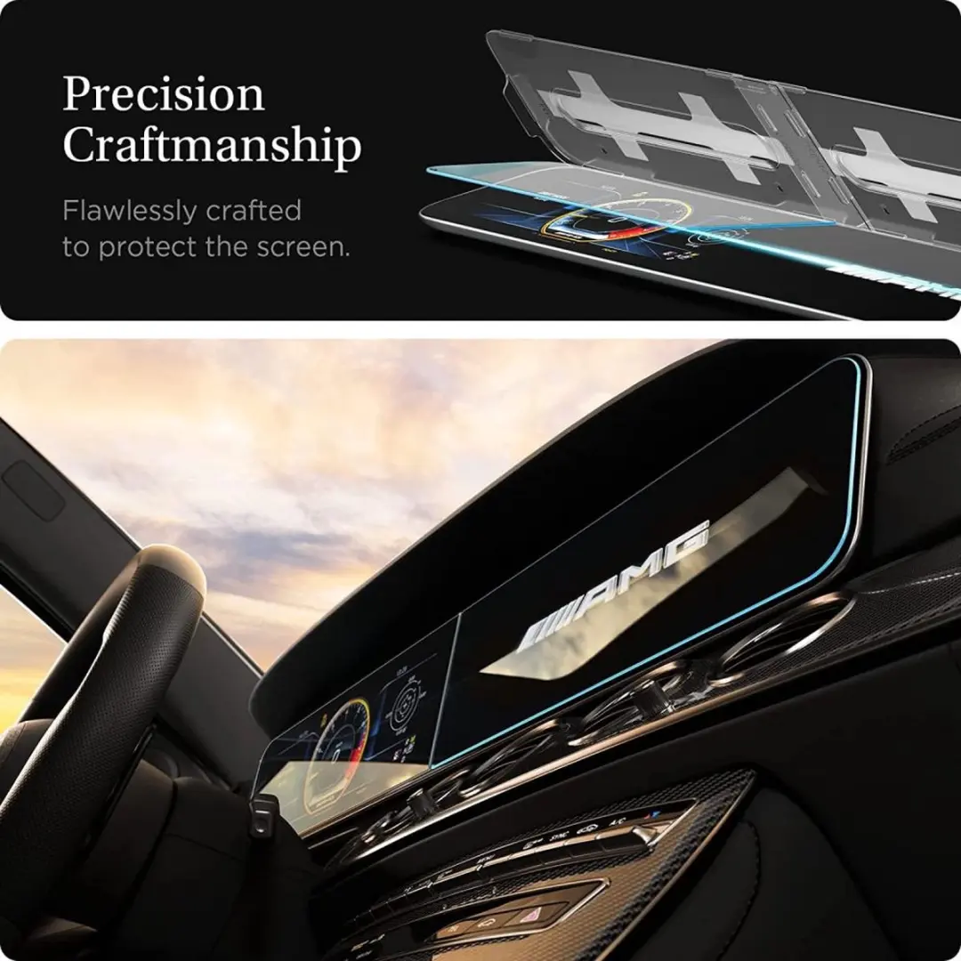 Spigen Glass Mercedes E-Class EZ FIT AGL03150 - Transparant