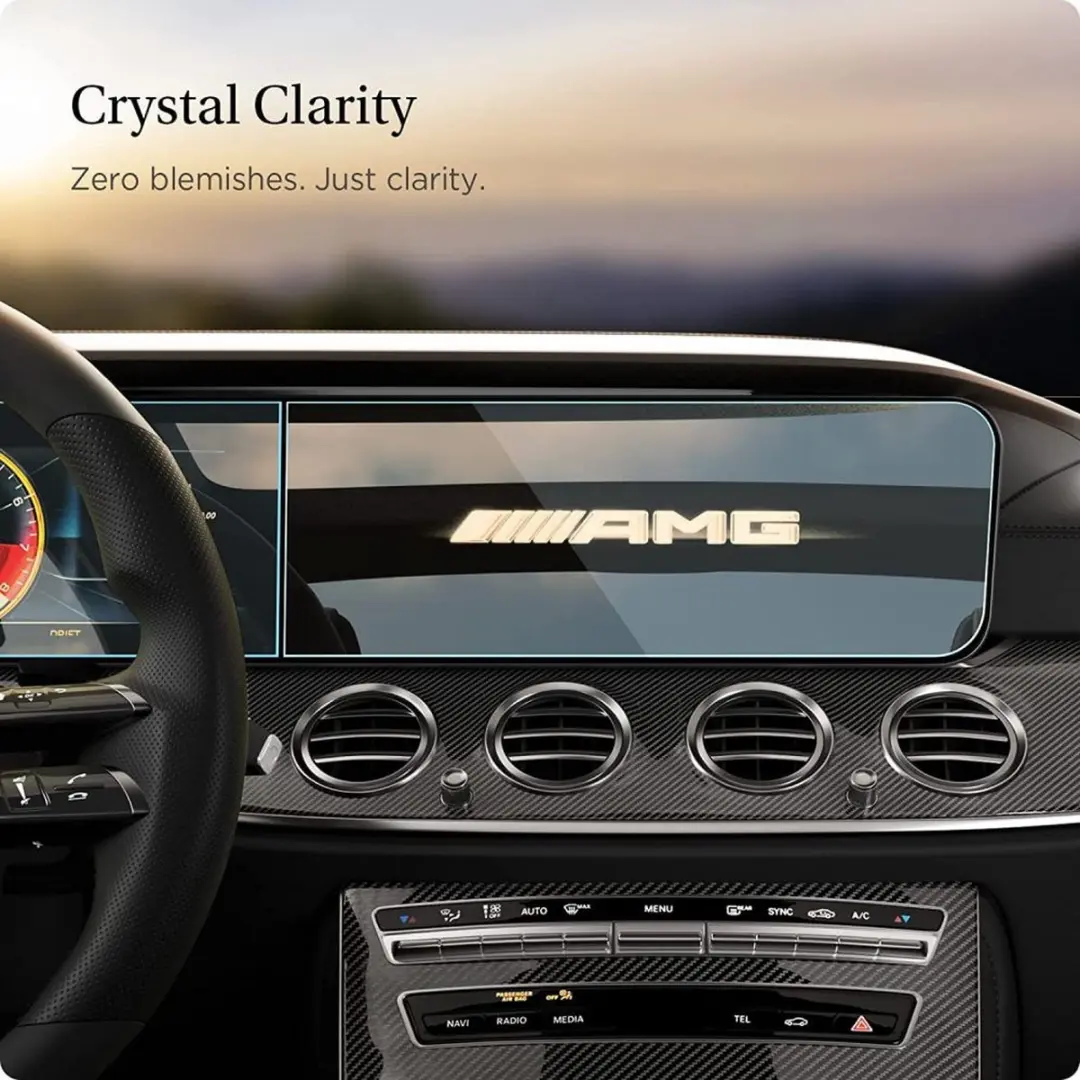 Spigen Glass Mercedes E-Class EZ FIT AGL03150 - Transparant