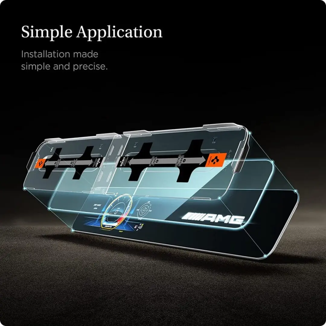 Spigen Glass Mercedes E-Class EZ FIT AGL03150 - Transparant