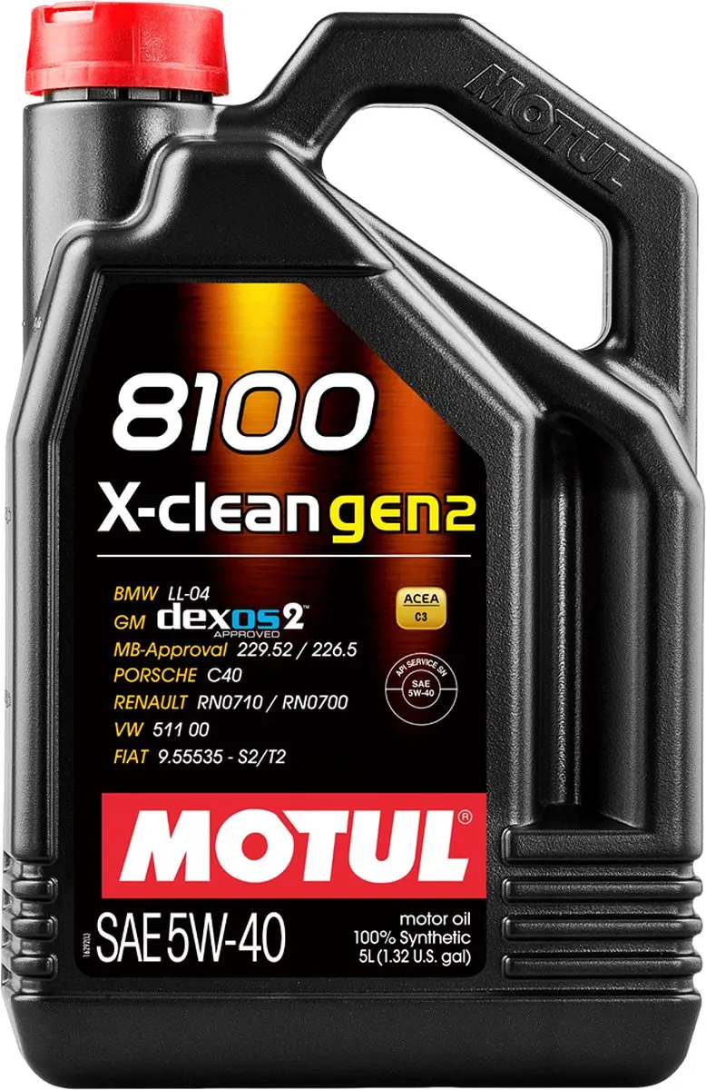 Motul 8100 X-Clean Gen2 5W40 - 5L