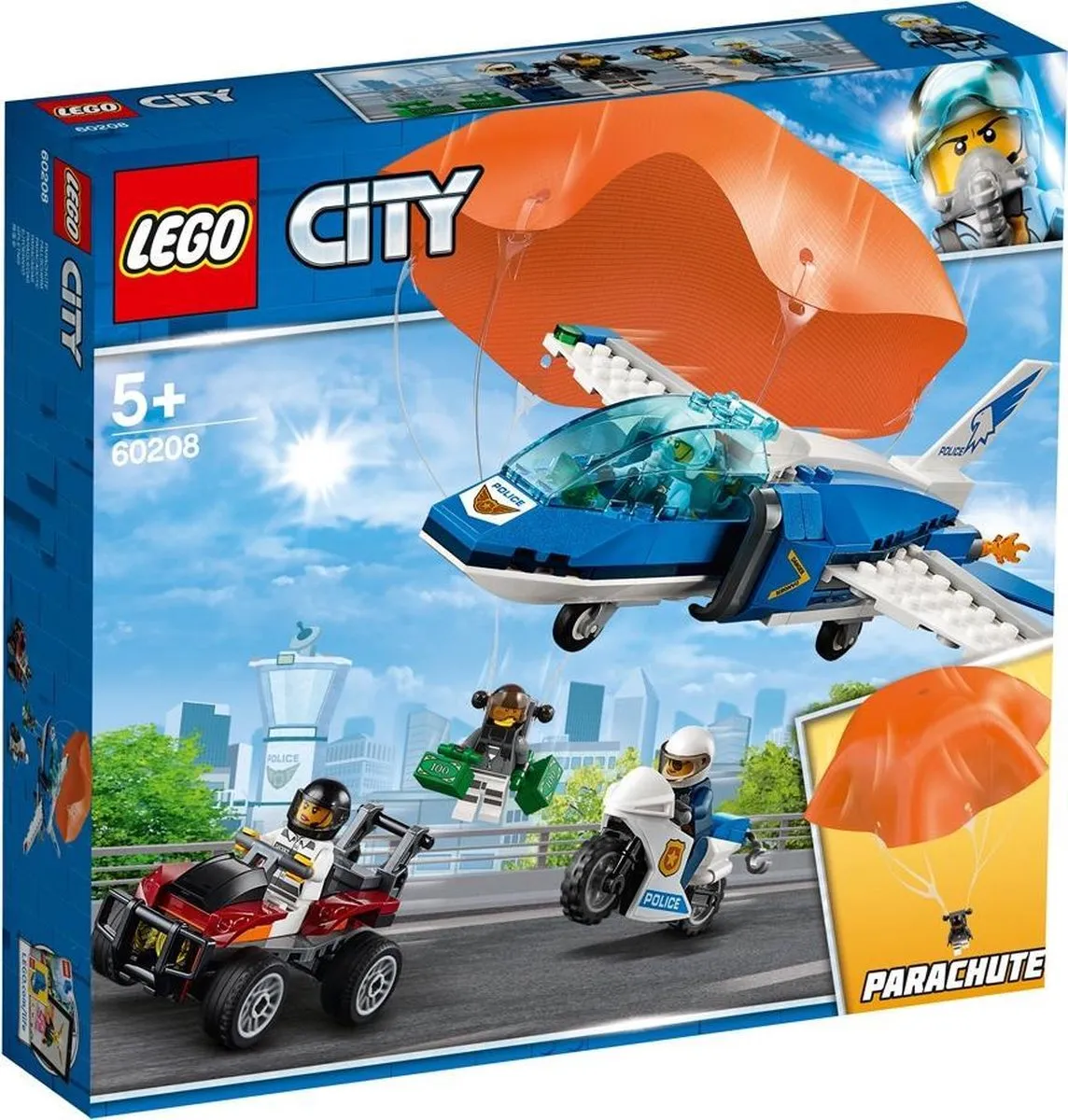 LEGO City Luchtpolitie Parachute-arrestatie 60208