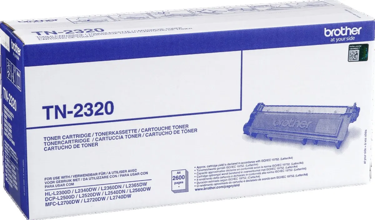 Brother TN-2320 Tonercartridge Zwart