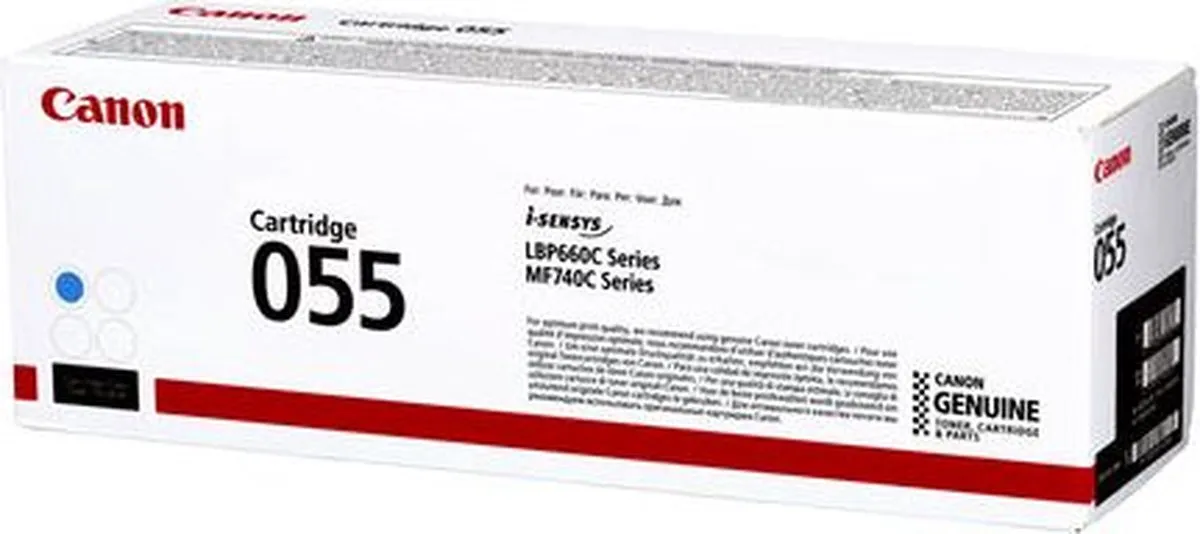Canon 055 Cyan Toner - 2100 Pagina's