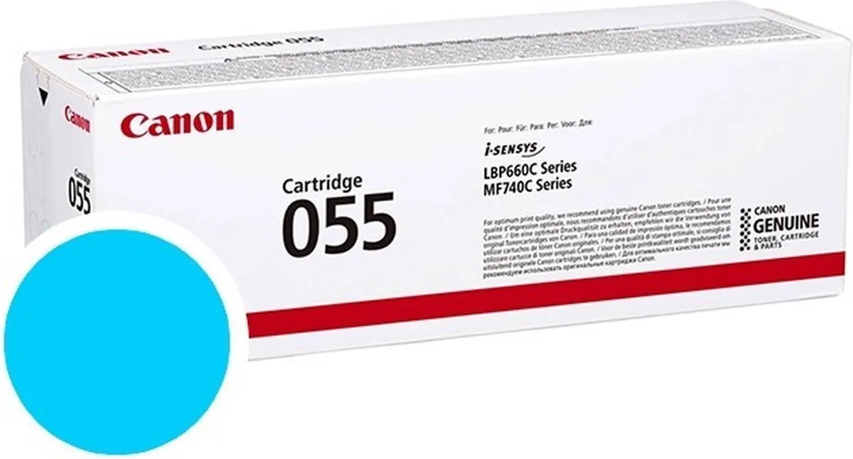Canon 055 Cyan Toner - 2100 Pagina's - afbeelding 6 van 6