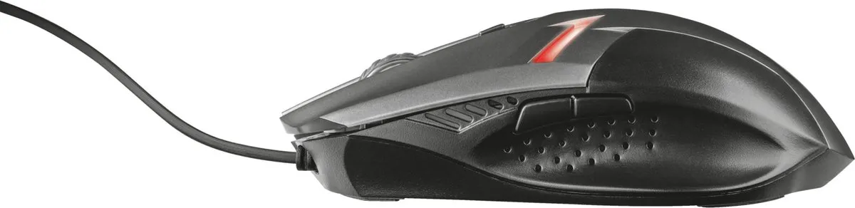 Trust ZIVA Gaming Muis 21512 - 6 Knoppen - 2000 DPI - Zwart