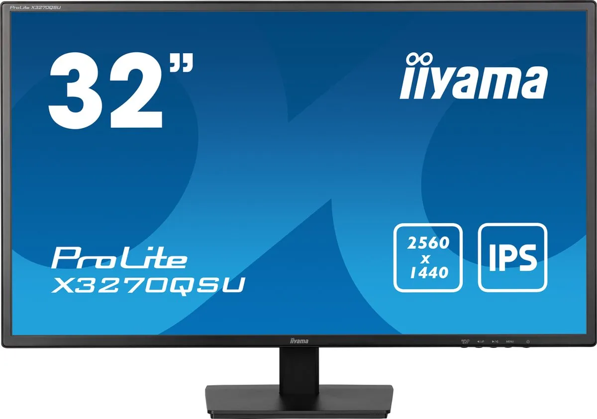 iiyama ProLite X3270QSU-B1 Monitor 32" QHD IPS - USB-Hub - afbeelding 6 van 6