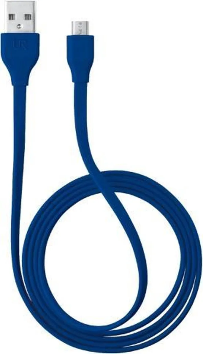 Trust Mobile Micro-USB Kabel Plat 1m - Blauw