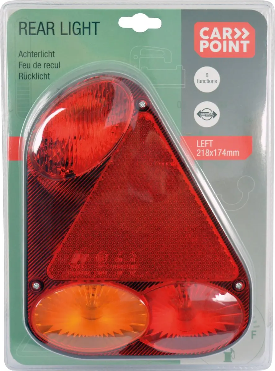 Carpoint Combinatieverlichting 12V Halogeen 215mm Links - Divers