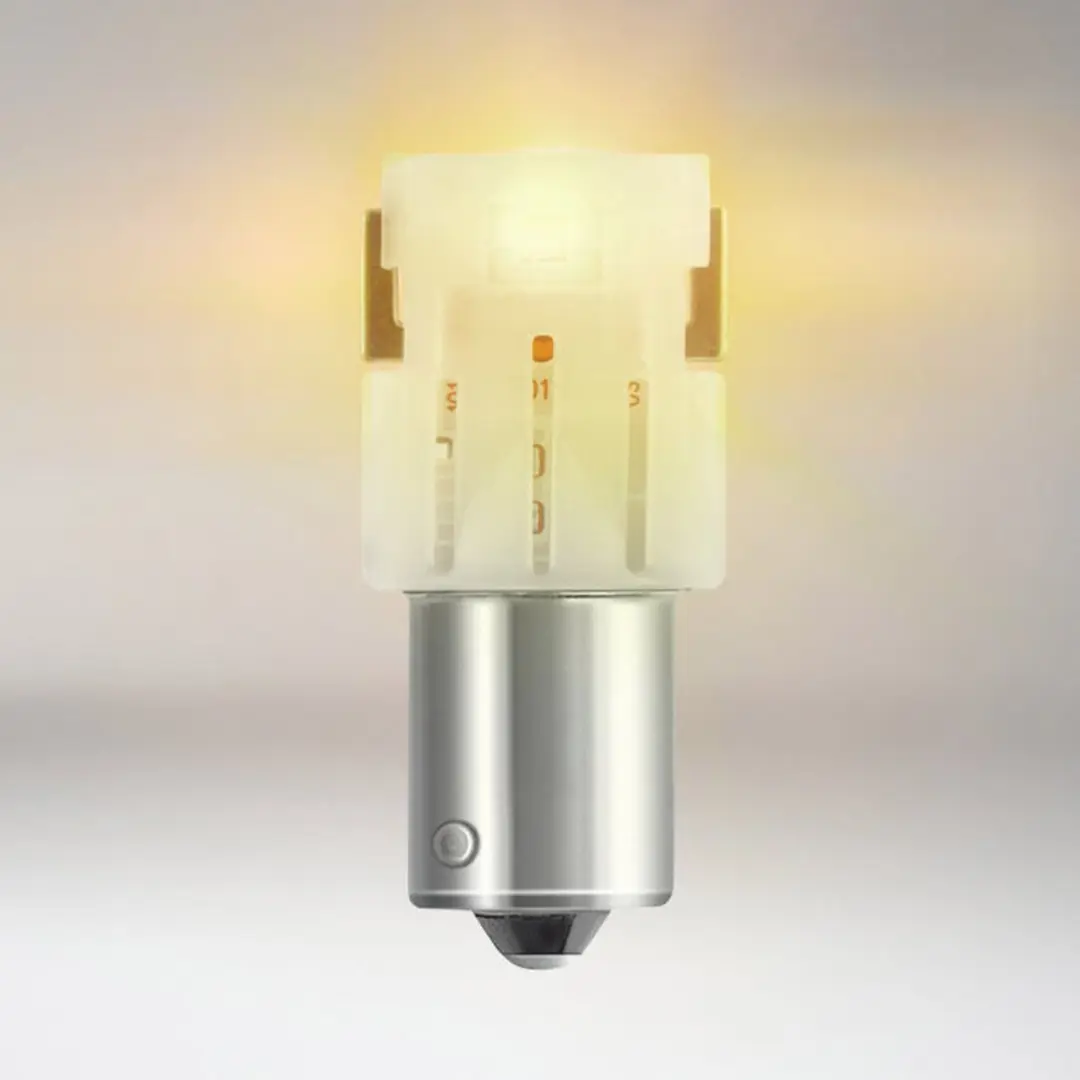 Osram P21W LED Retrofit Oranje BA15s 12V - 2 Stuks