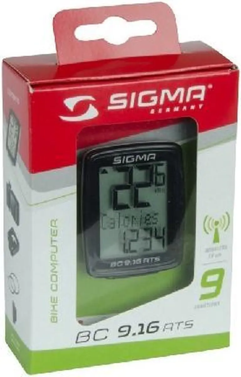 Sigma BC 9.16 ATS Draadloze Fietscomputer - Zwart