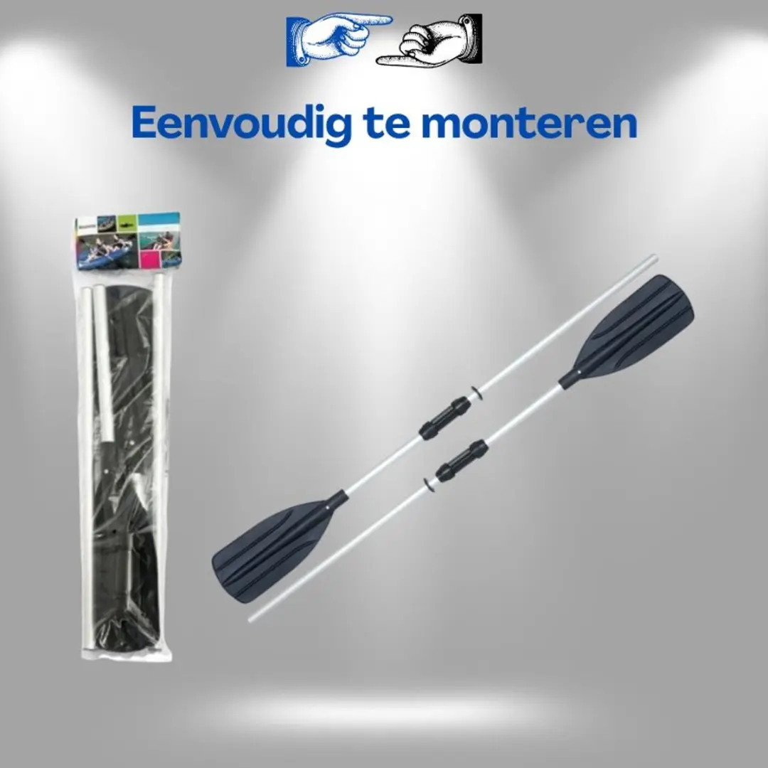 Bestway Aluminium Peddels 145cm - Koppelbaar tot 218cm - Zwart