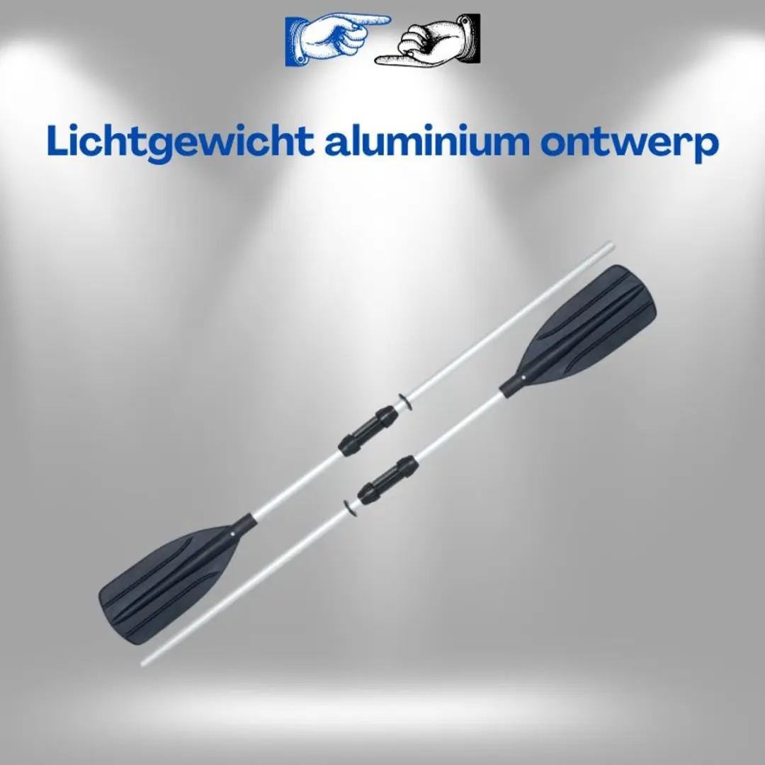 Bestway Aluminium Peddels 145cm - Koppelbaar tot 218cm - Zwart