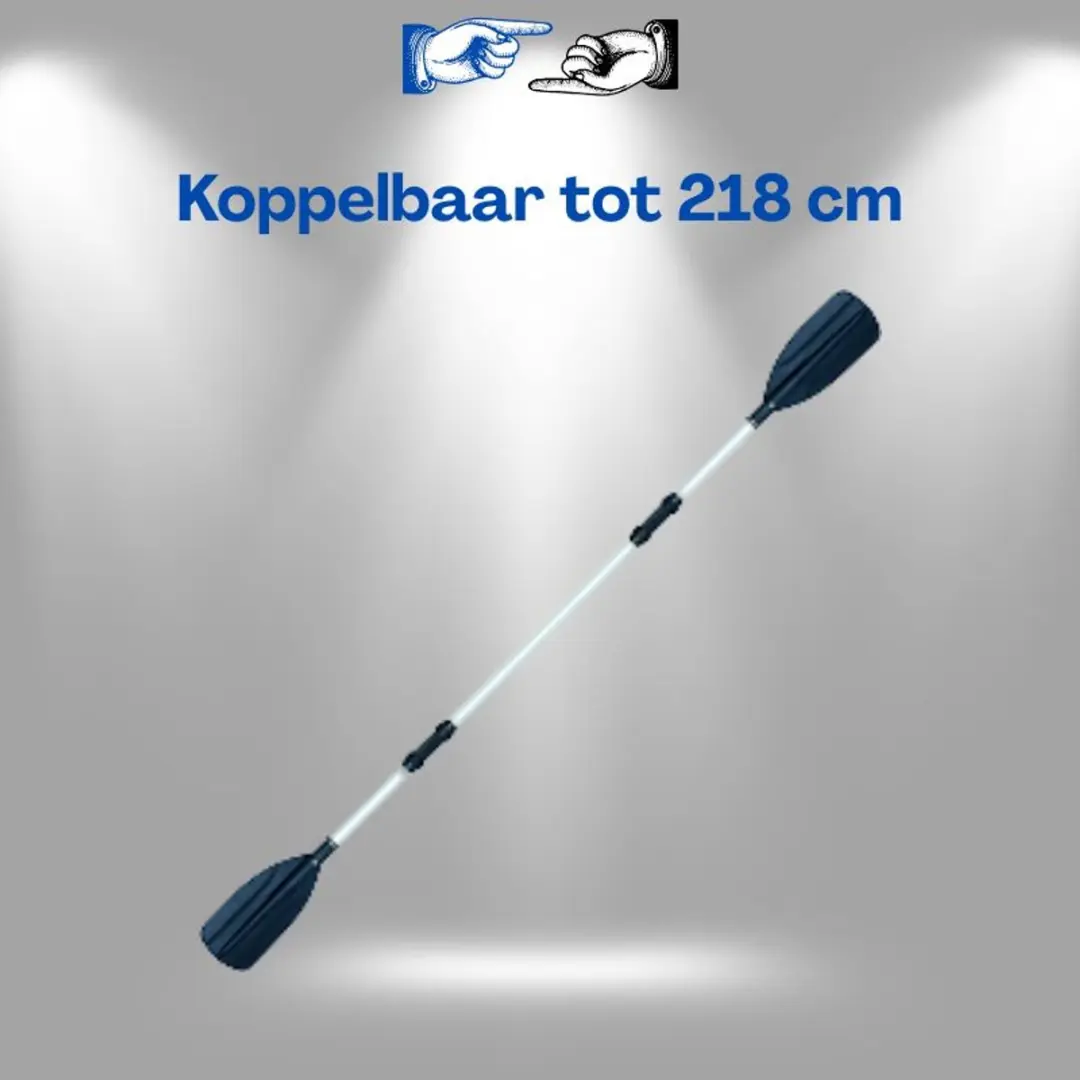 Bestway Aluminium Peddels 145cm - Koppelbaar tot 218cm - Zwart