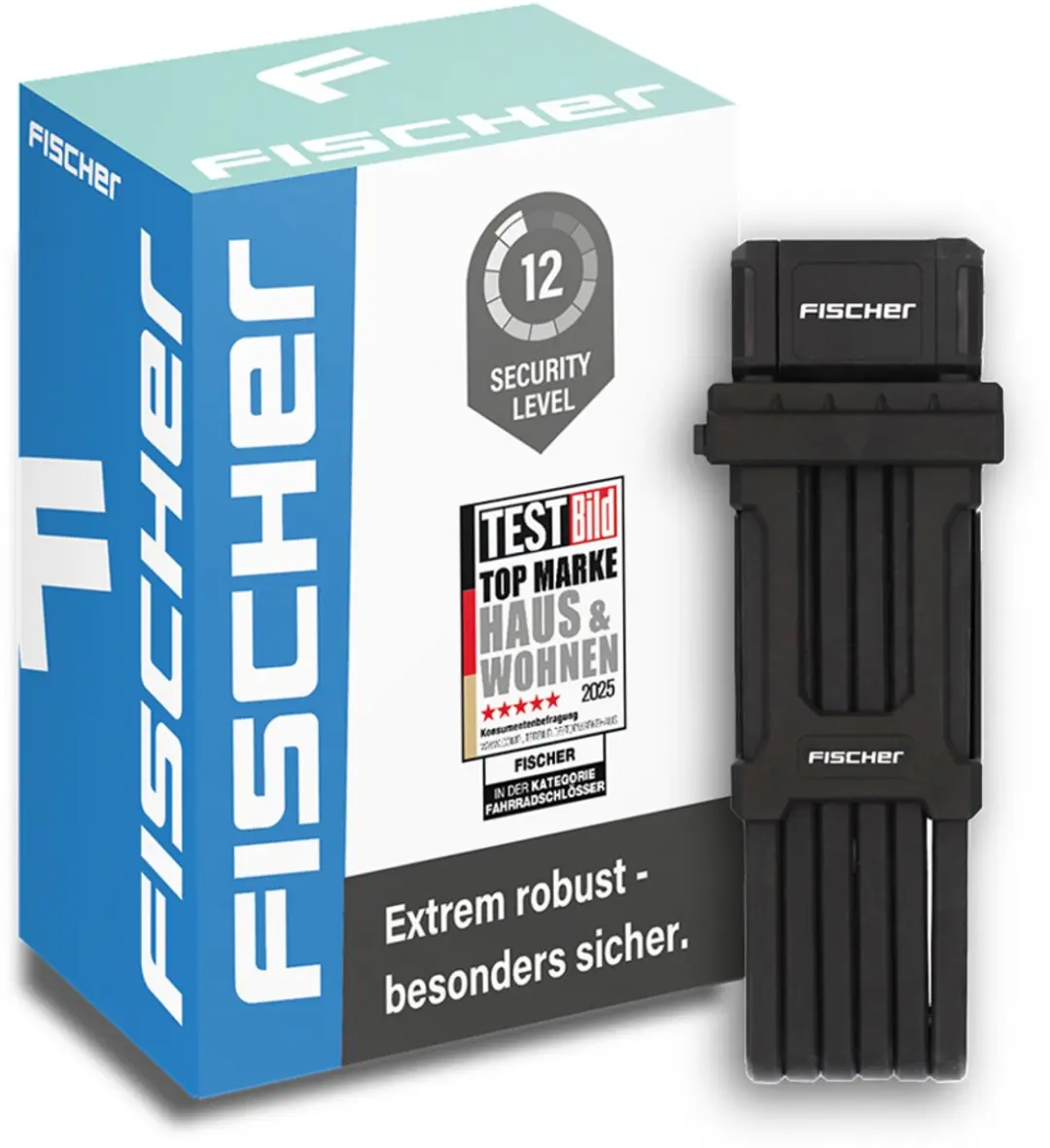 Fischer Protec Plus+ FK110 Opvouwbaar Fietsslot