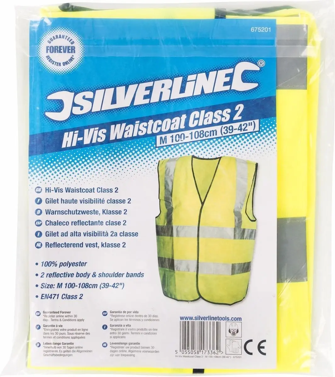 Silverline 675201 Reflecterende Vest Klasse 2 - M