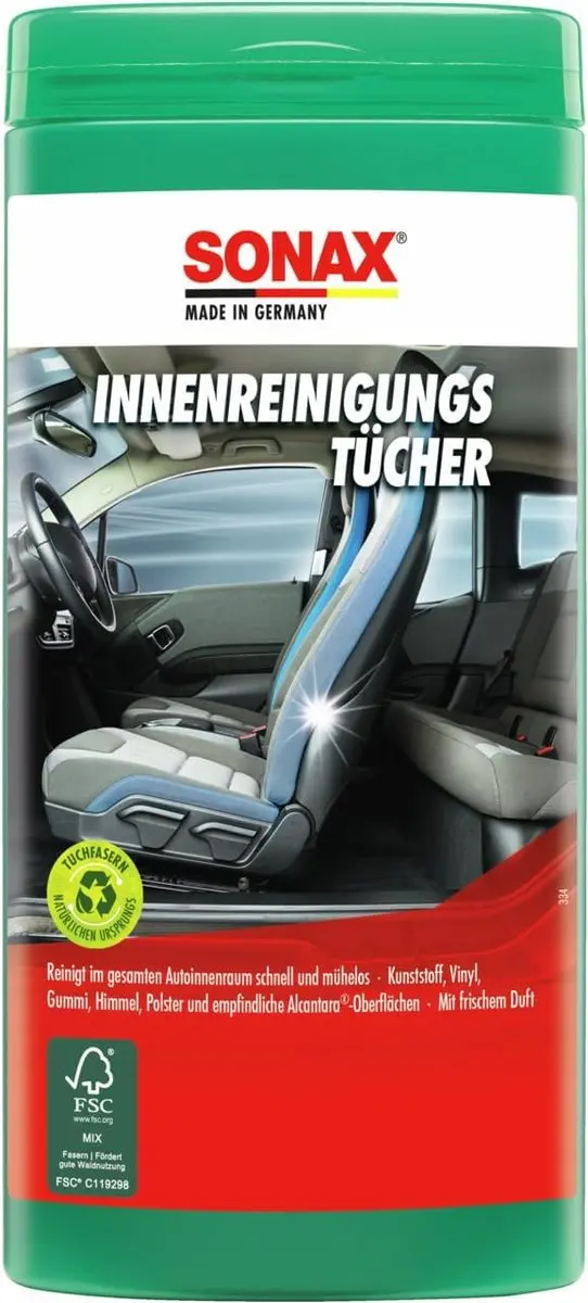 Sonax Interieur Reinigingsdoekjes 25 Stuks