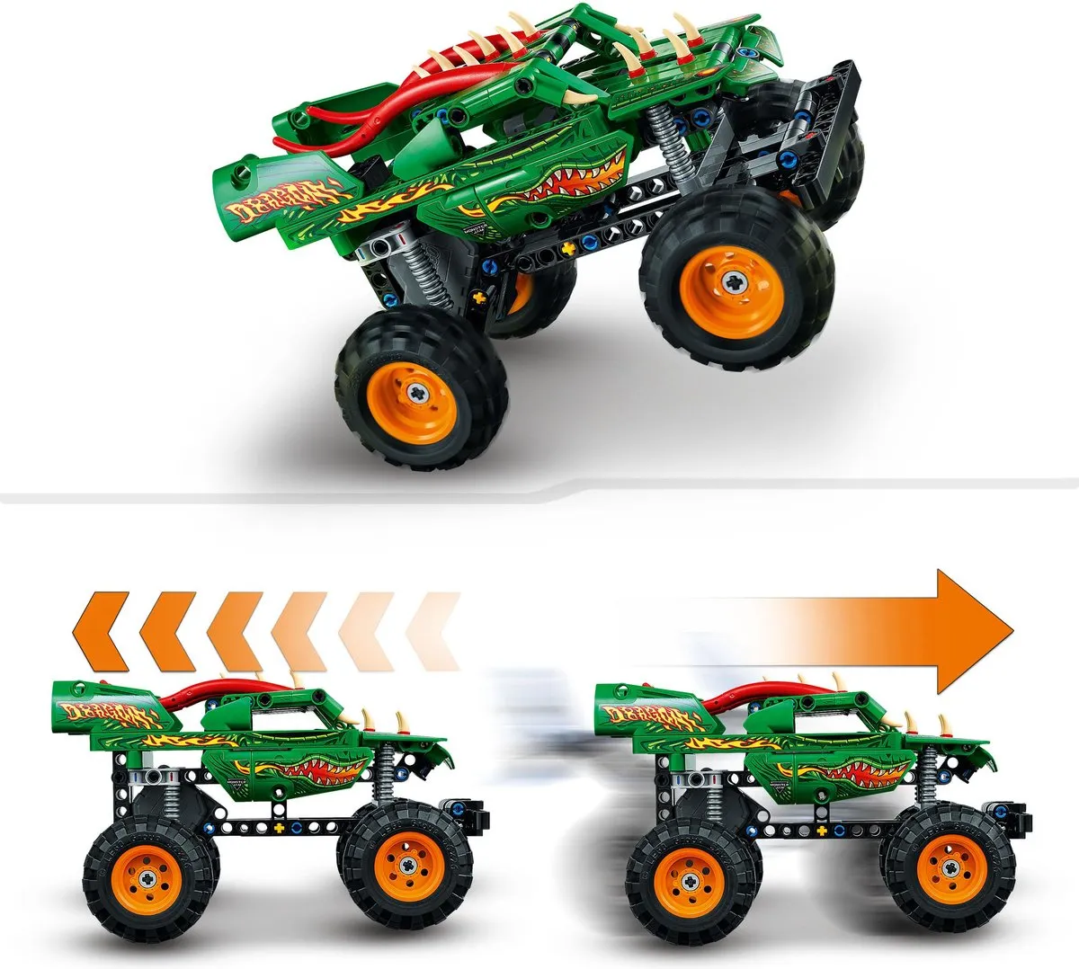 LEGO Technic Monster Jam Dragon 42149 - Meerkleurig
