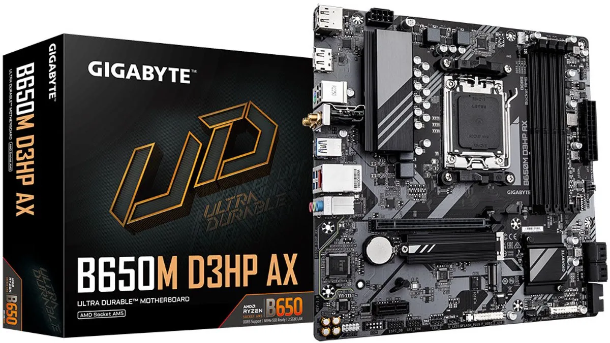Gigabyte B650M D3HP AX Moederbord - AM5 microATX