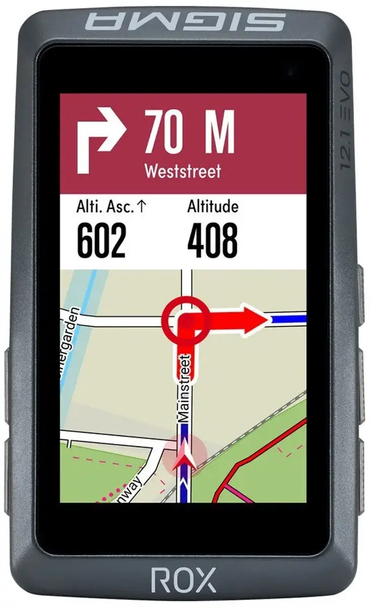 Sigma ROX 12.1 Evo GPS Fietscomputer Night Gray - Long Butler Houder - afbeelding 2 van 6
