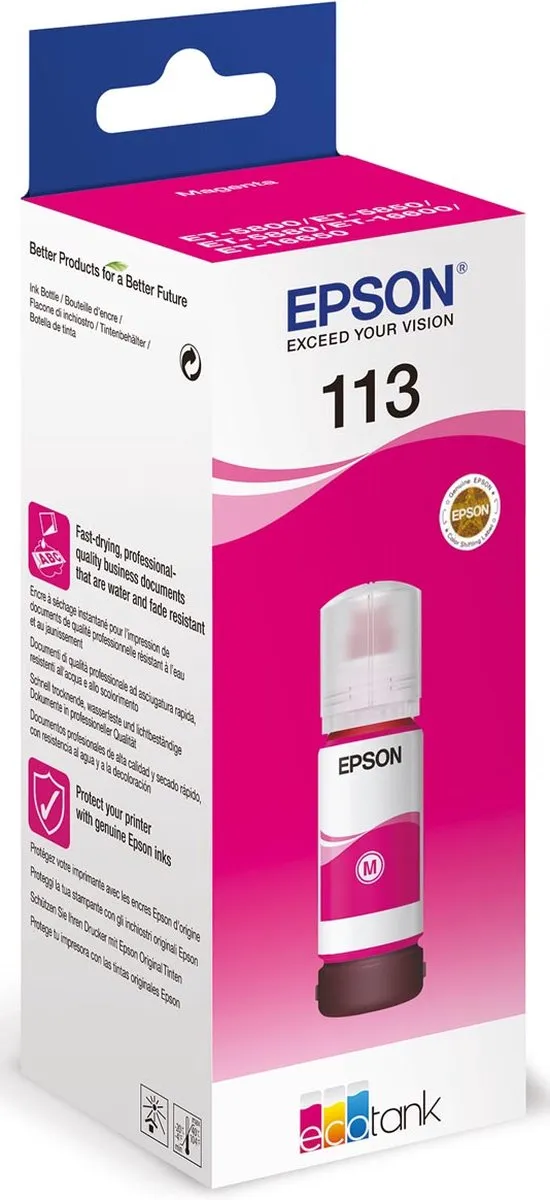 Epson 113 Pigment Magenta C13T06B340 - Inktfles
