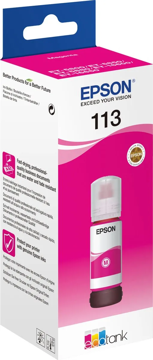 Epson 113 Pigment Magenta C13T06B340 - Inktfles