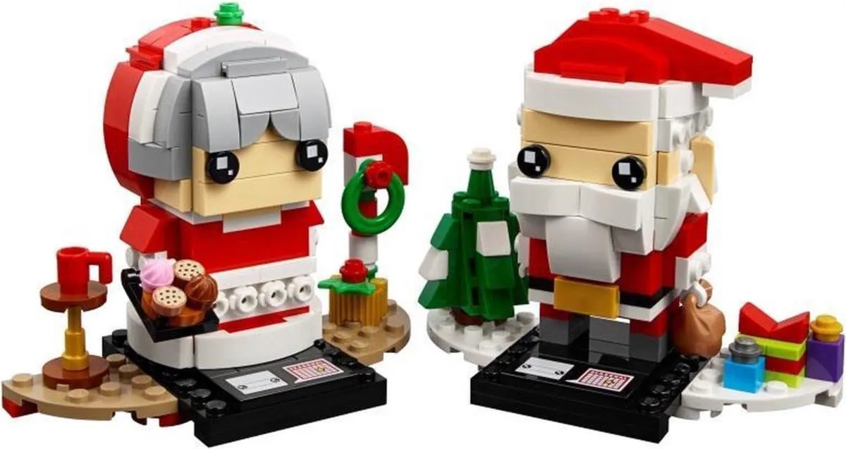 LEGO Brickheadz 40274 Kerstman & Kerstvrouw - 341 Stukken - Divers