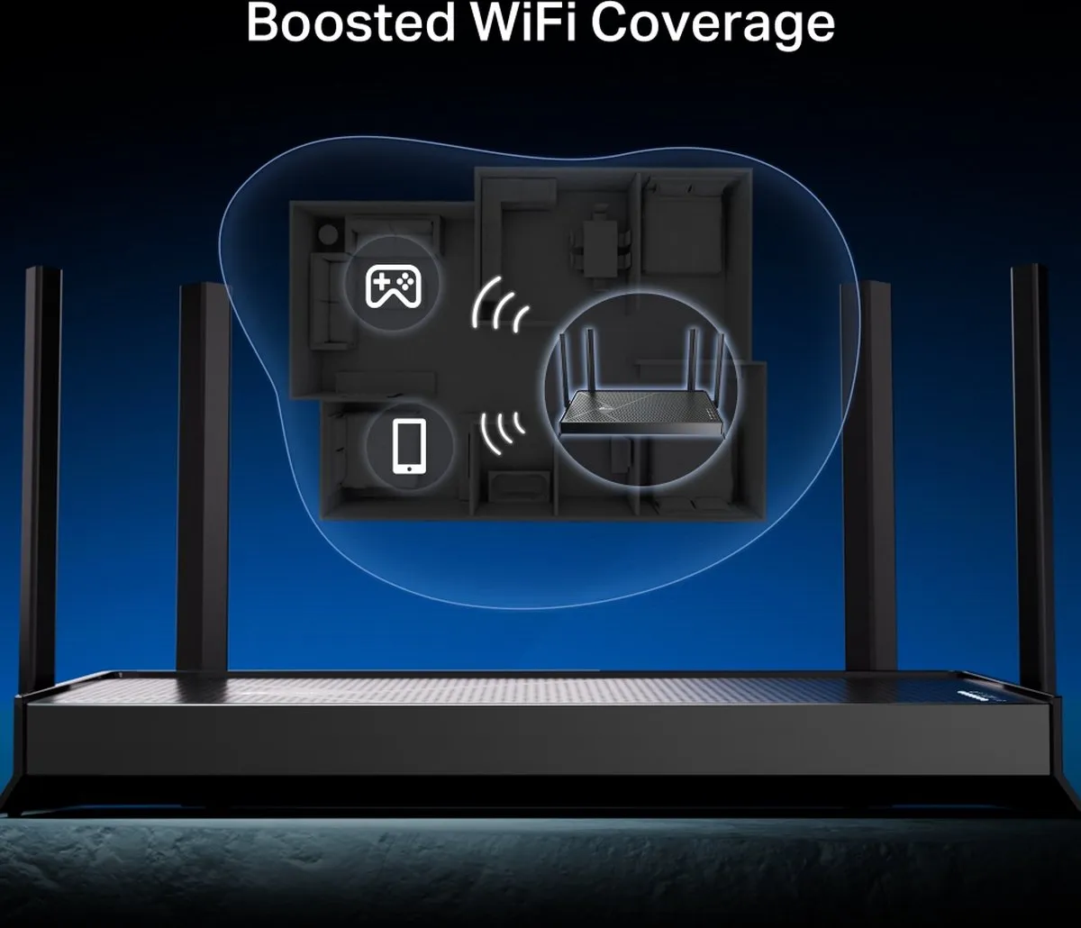 TP-Link Archer BE230 WiFi 7 Router - 3600 Mbps - Zwart