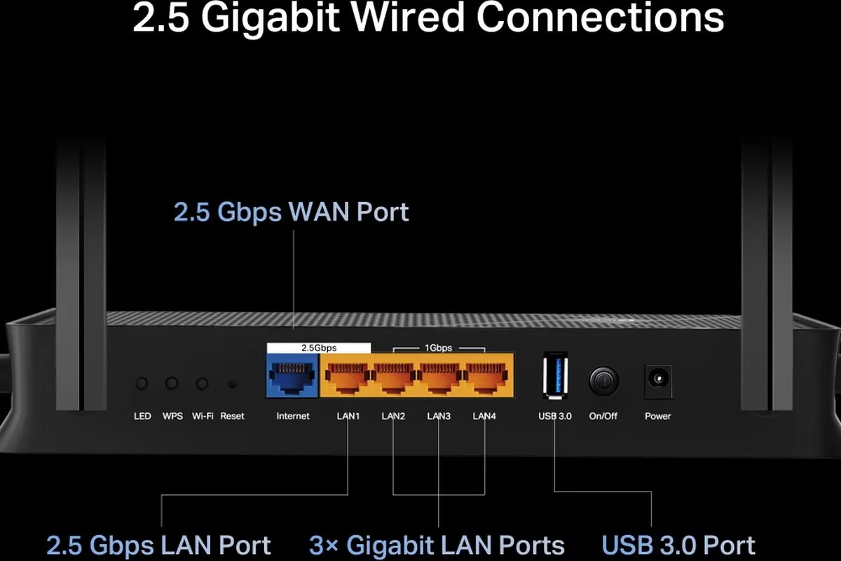 TP-Link Archer BE230 WiFi 7 Router - 3600 Mbps - Zwart