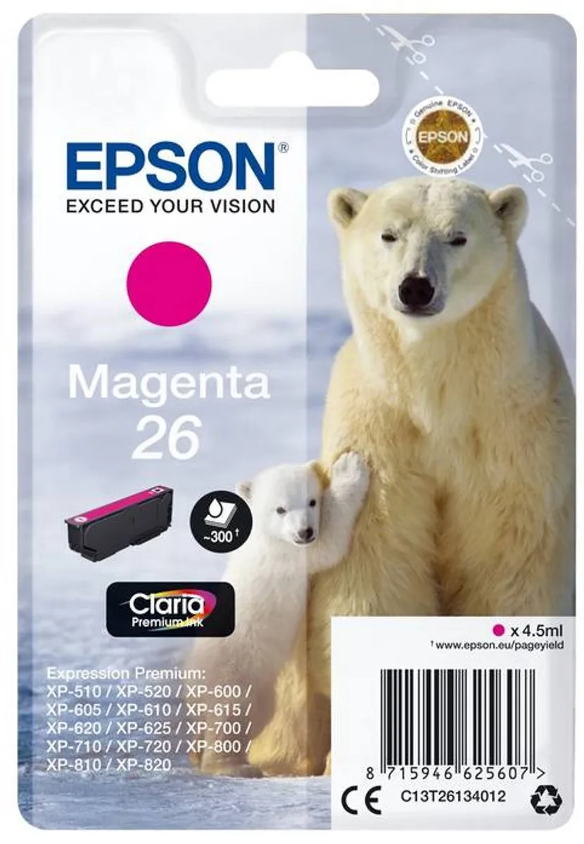 Epson 26 Magenta Inktcartridge - 4,5ml