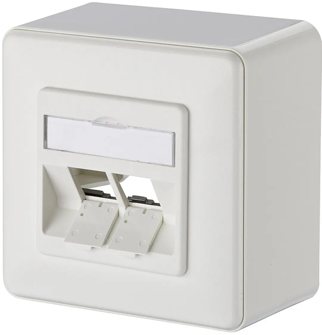 Metz Connect 130B20D20002KE Netwerkdoos Opbouw 2 Poorten