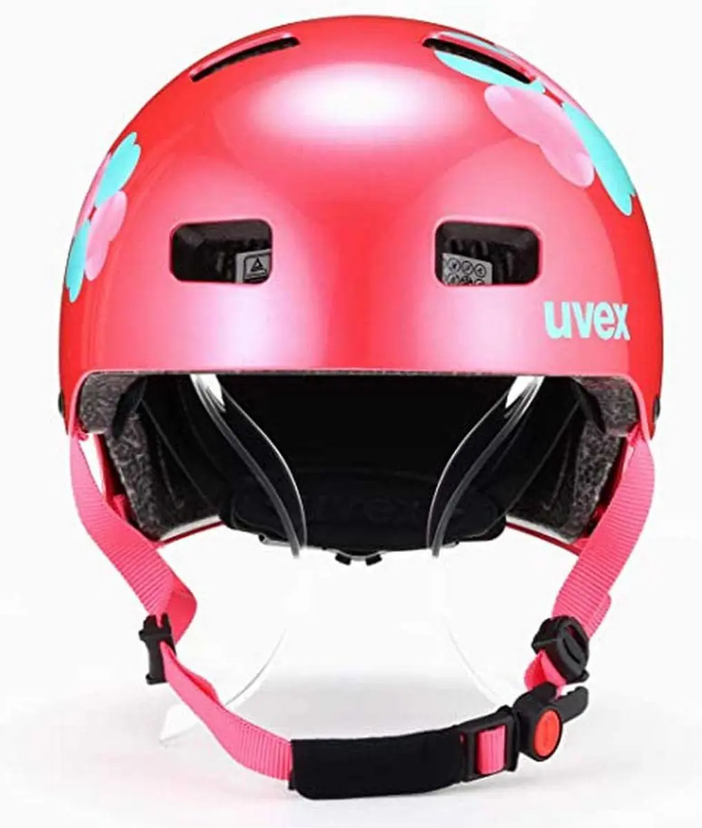 Uvex Kid 3 Fietshelm - 55-58cm - Pink/Flower