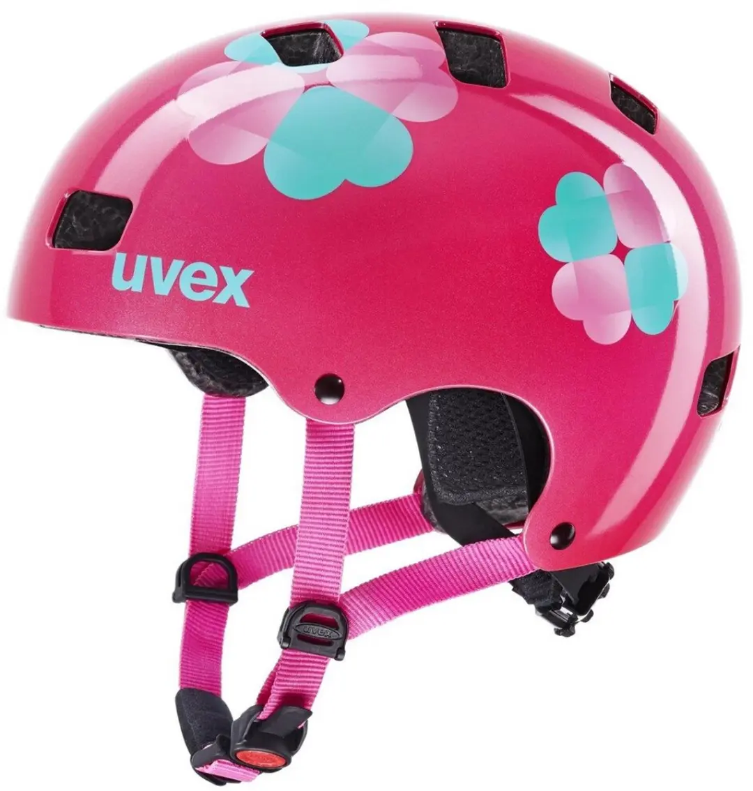 Uvex Kid 3 Fietshelm - 55-58cm - Pink/Flower
