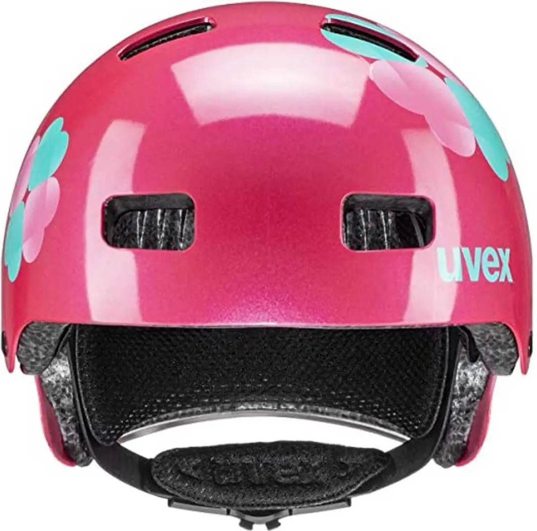 Uvex Kid 3 Fietshelm - 55-58cm - Pink/Flower
