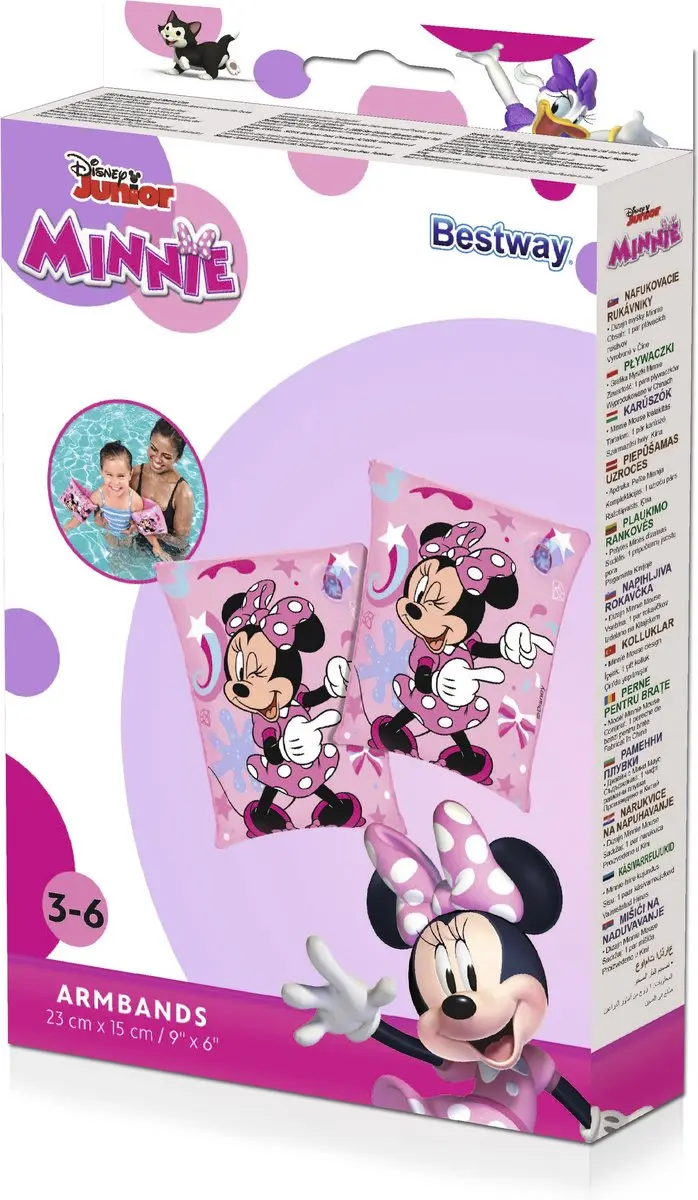 Bestway Minnie Mouse Opblaasbare Zwemarmbanden - Meerkleurig