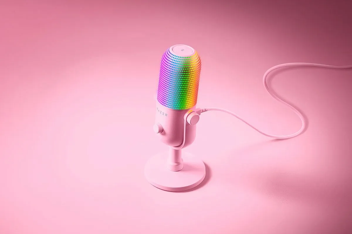 Razer Seiren V3 Chroma RZ19-05060300 USB Gaming Microfoon - Roze