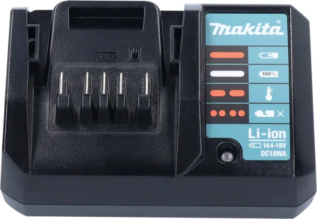 Makita DC18WA Oplader 18V - Zwart - afbeelding 6 van 6