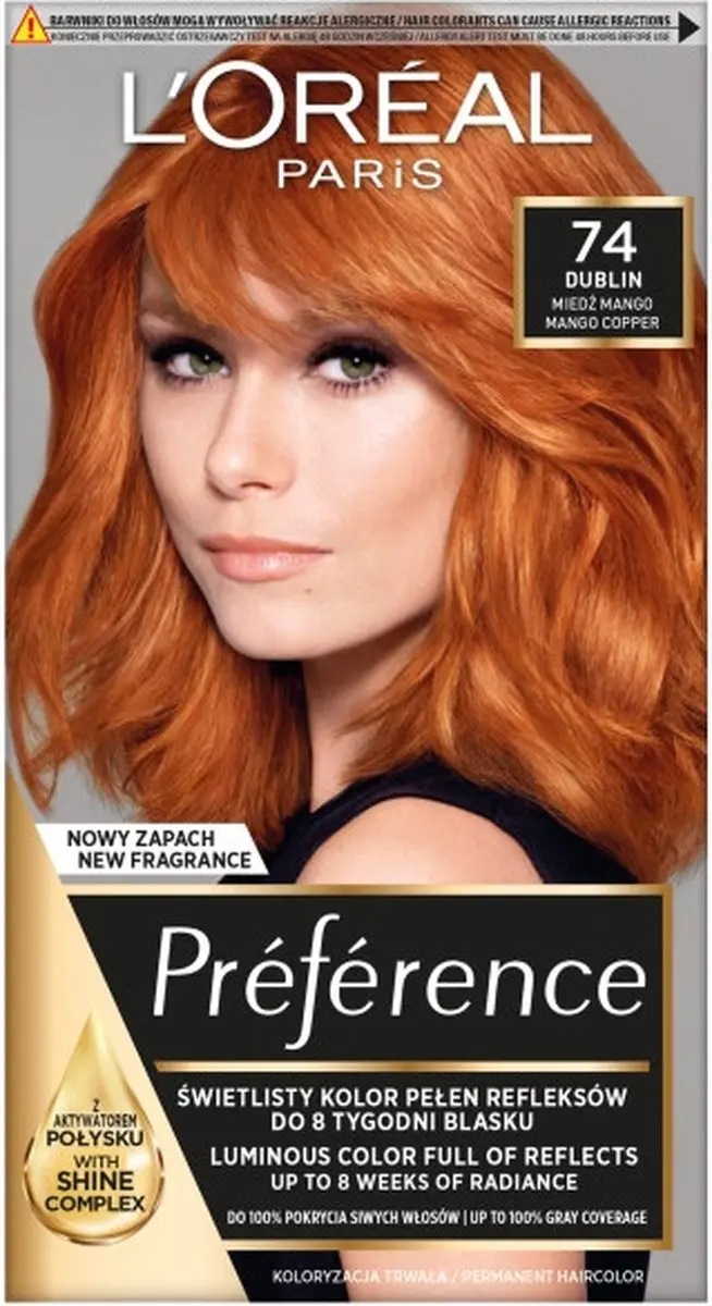 L'Oréal Paris Feria Preference Hairkleur 74 Intensief Koper - 1ml