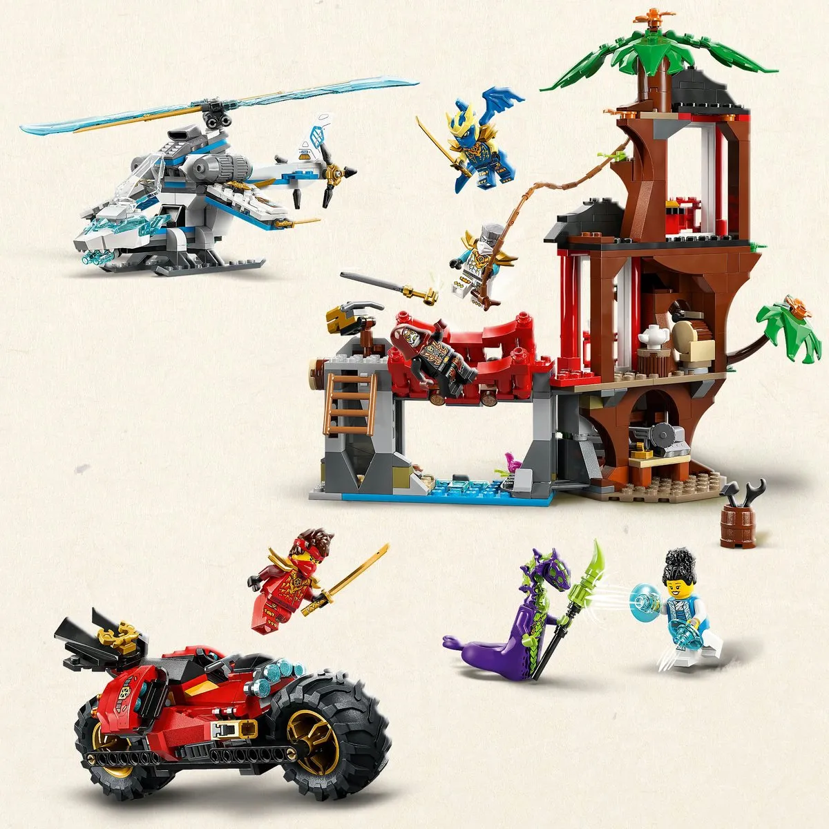 LEGO Ninjago Krachtmeting Boomhut Multicolor - 6 Minifiguren - afbeelding 6 van 6