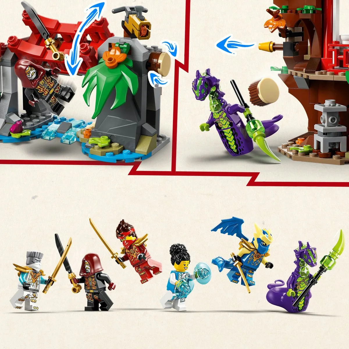 LEGO Ninjago Krachtmeting Boomhut Multicolor - 6 Minifiguren