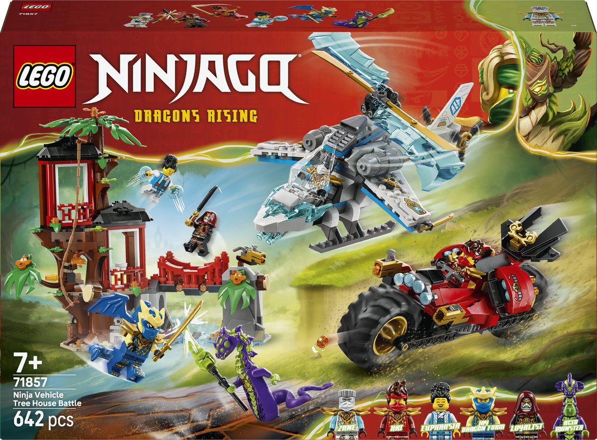LEGO® NINJAGO 71857 Krachtmeting bij de boomhut met de Ninja-fiets (71857)