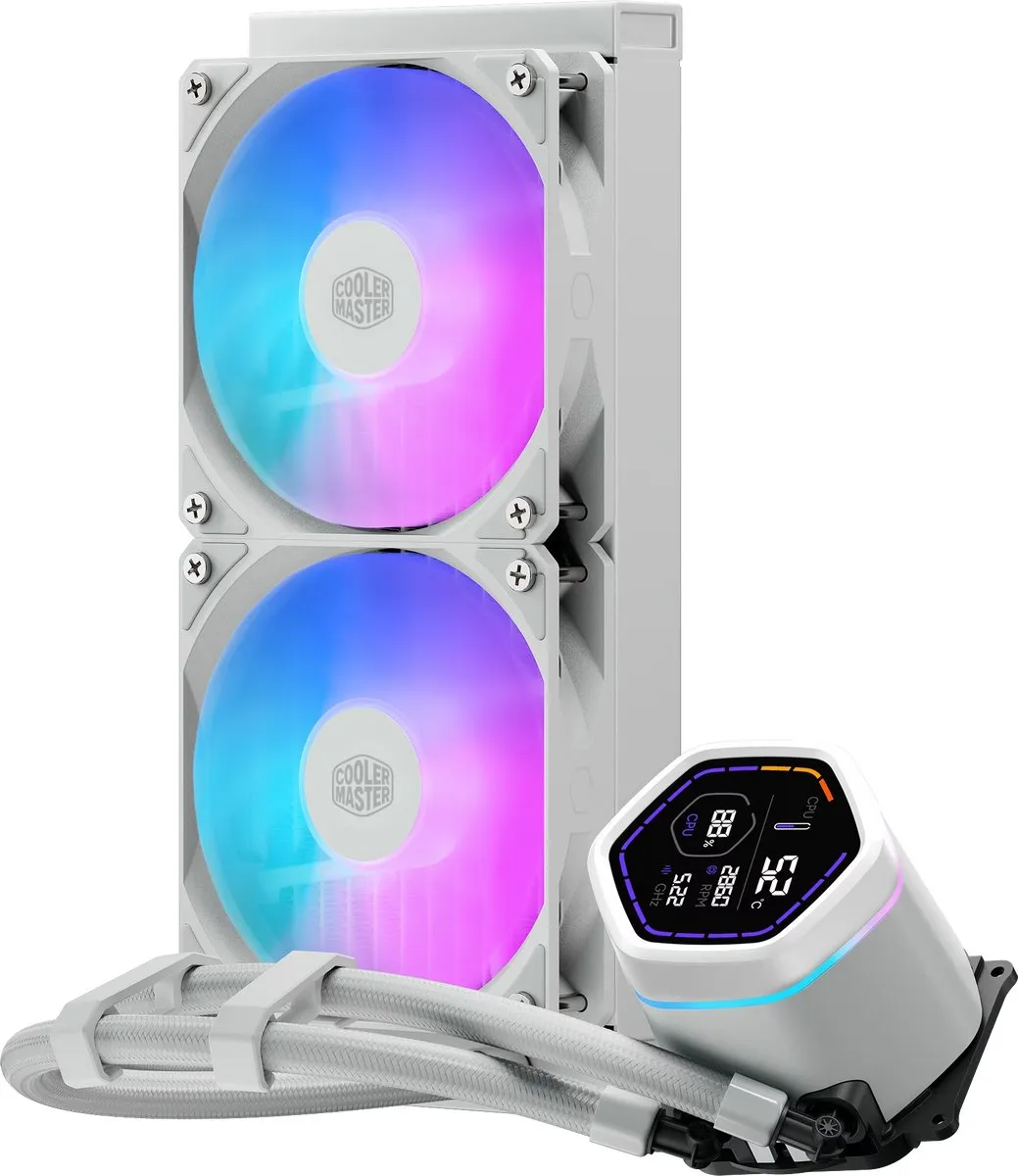 Cooler Master MasterLiquid Core Nex Digital 240 MLX-D24M-A18PW-RD - 240mm - Wit