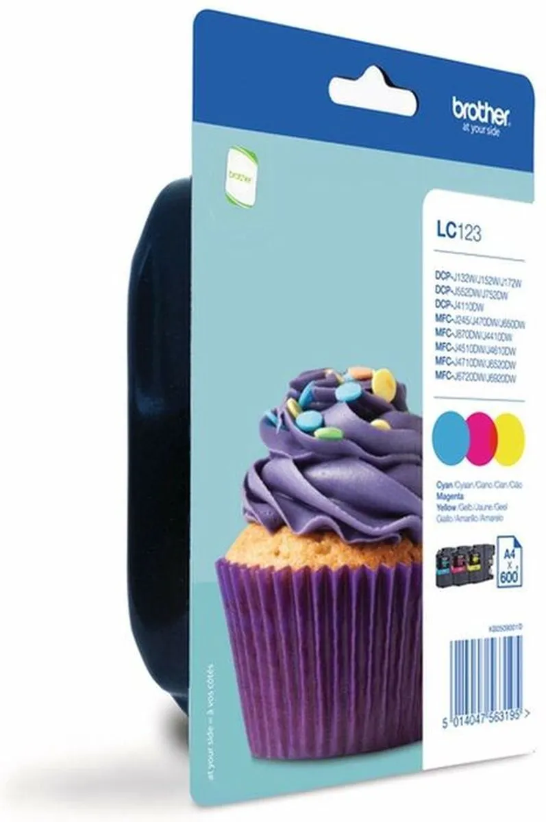Brother LC-123C/M/Y Inktcartridge - Cyaan/Magenta/Geel
