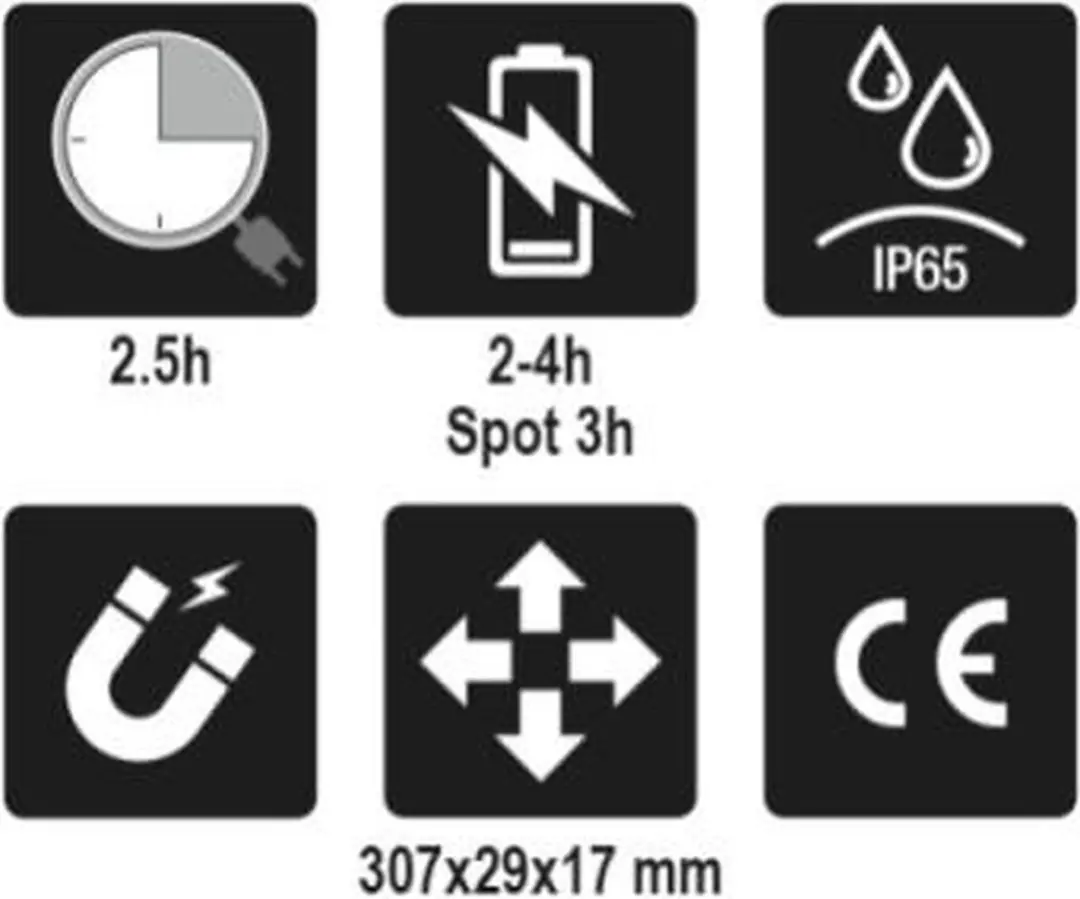 Beta Slank 3-LED Inspectielamp